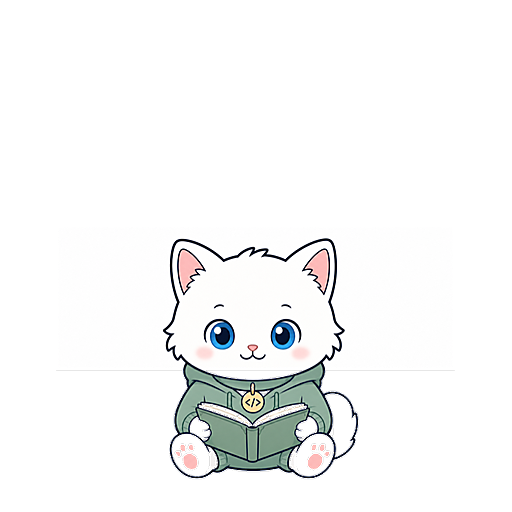 Casey with a book, ready to help you browse